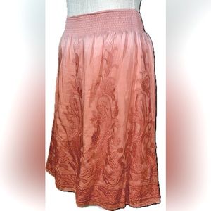 Nurture Silk Embroidered Skirt